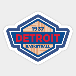 Detroit Pistons Basketball Sticker